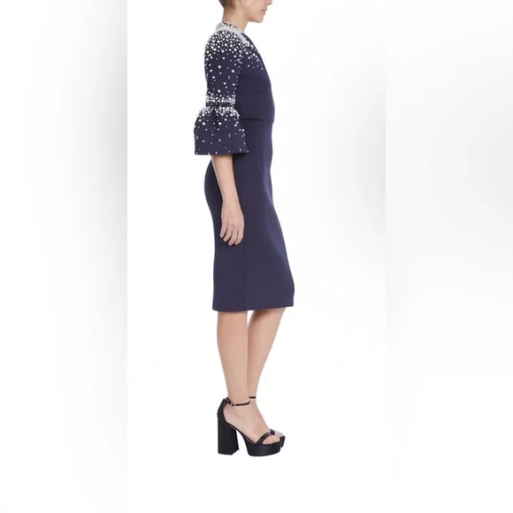 sachin and babi light blue dress Long Sleeve Cocktail Dresses | Long Sleeve Mini Cocktail Dresses main image 0